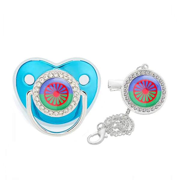 Luxury Dharma Baby Bling Pacifier & Clip
