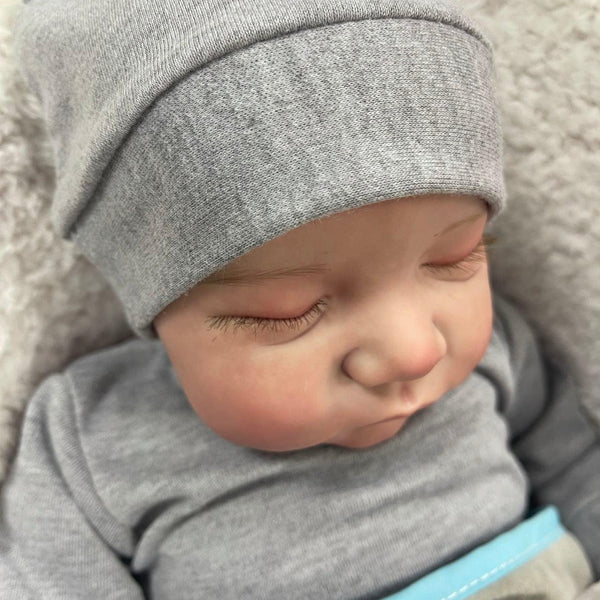 46Cm (19-Inch) Reborn Toddler Boy Doll: Soft Full Body Silicone Vinyl, Flexible, 3D Skin Tone