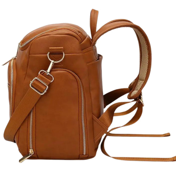 Luxury Leather Baby Diaper Bag