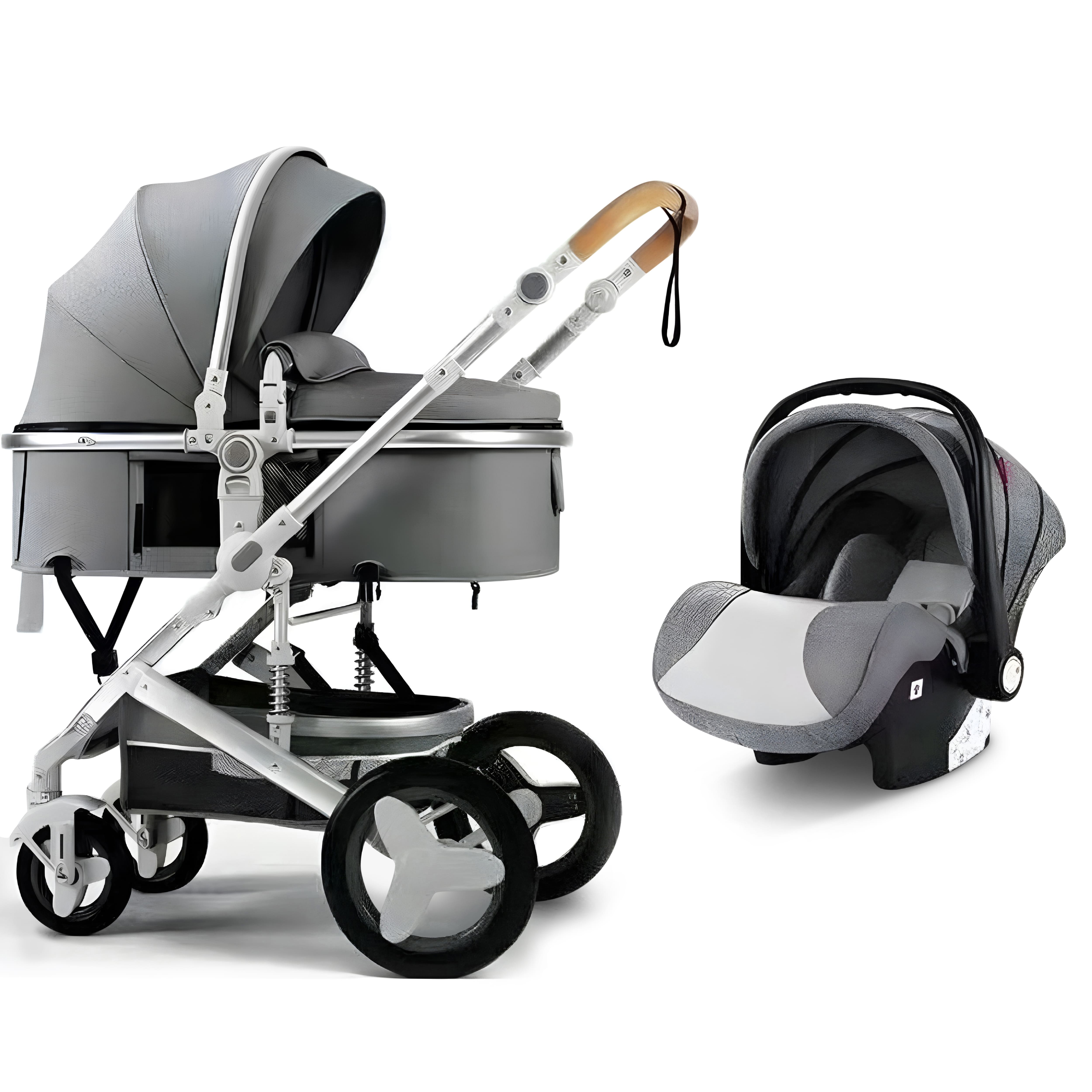 Grey 3 in 1 prams best sale