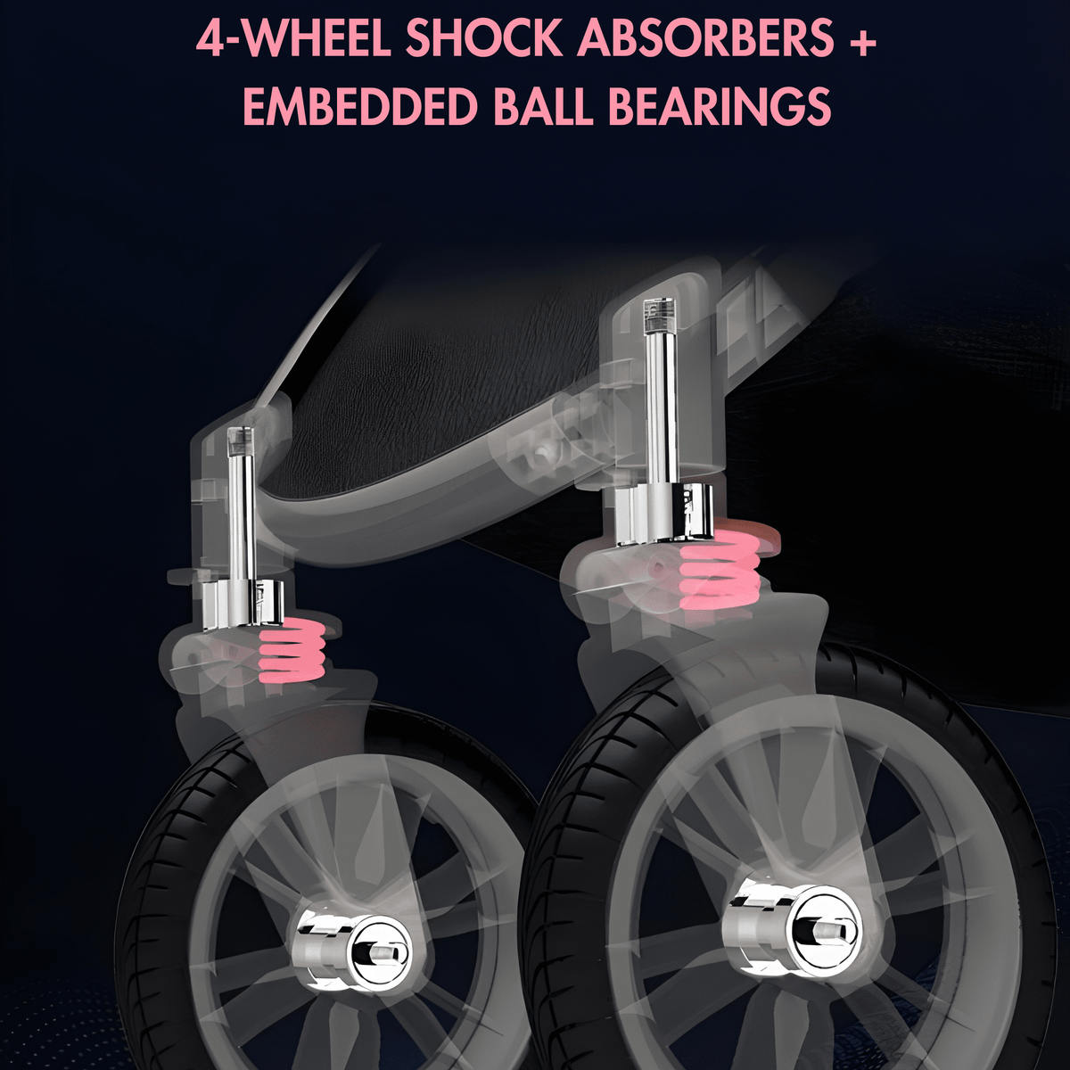 Deluxe 3-in-1 Baby Stroller