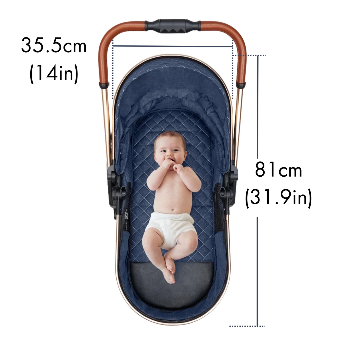 Luxury 2-in-1 Baby Stroller