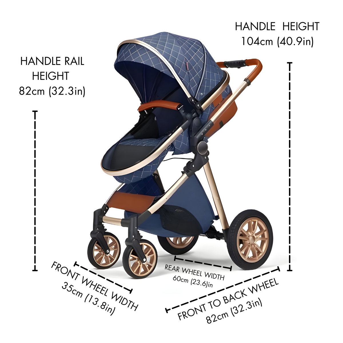 Luxury 2-in-1 Baby Stroller