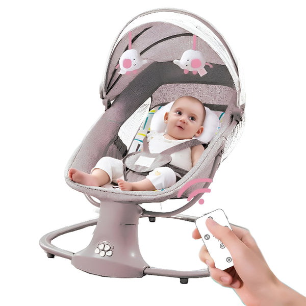 3-in-1 Automatic Baby Swing Chair in pink