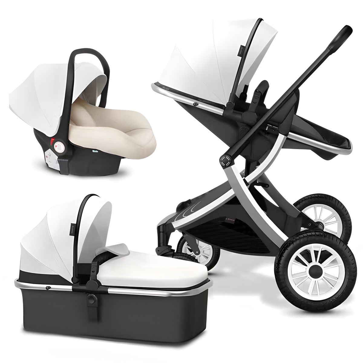 Deluxe Leather (Special Edition) 3-in-1 Baby Stroller