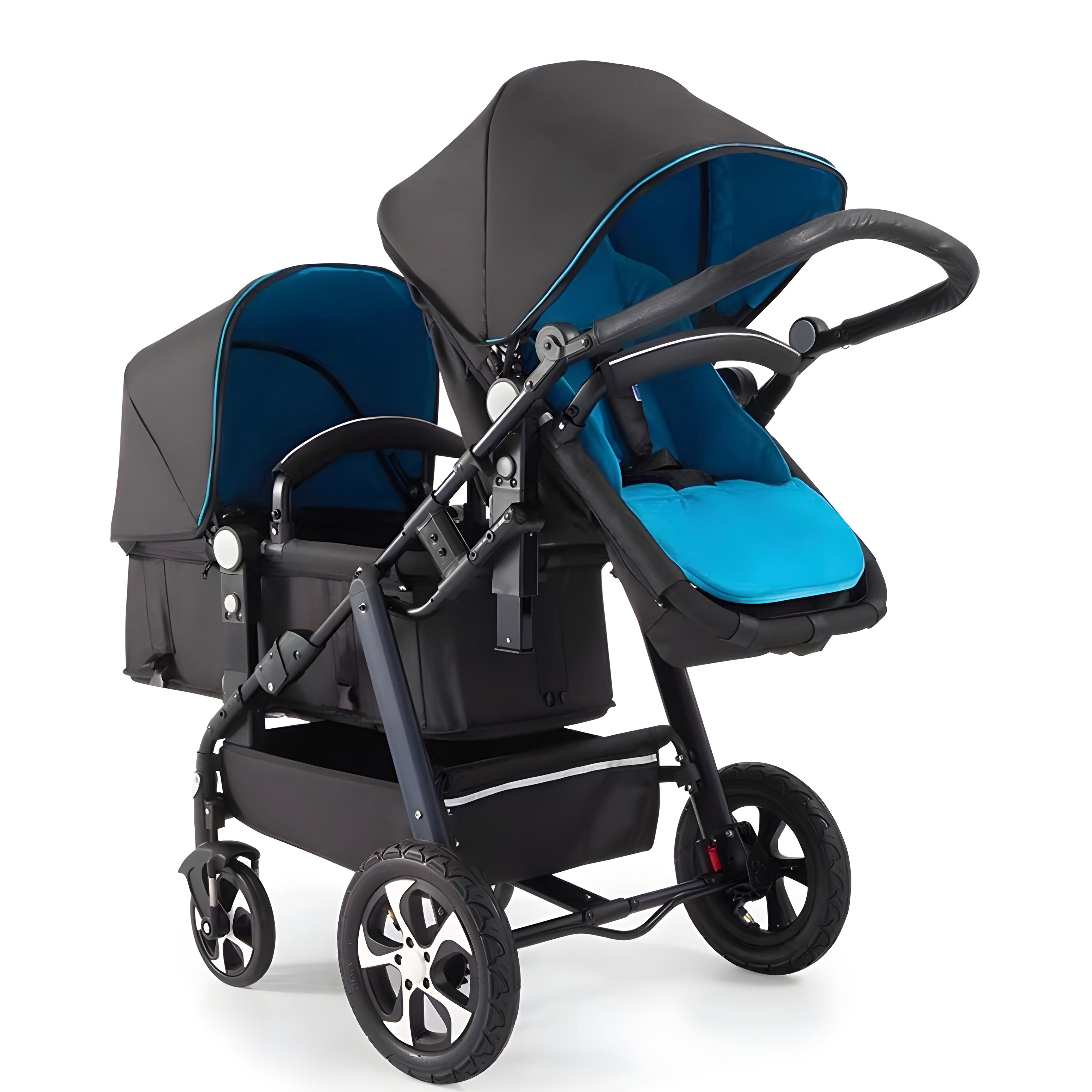 Light double pram best sale