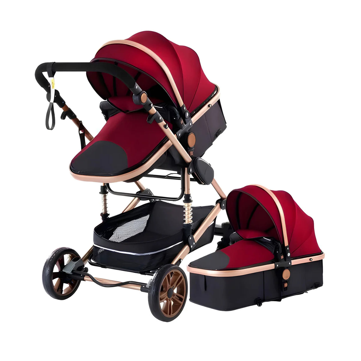 Baby Strollers Travel Newborn Stroller Premium 2-in-1 Baby Stroller