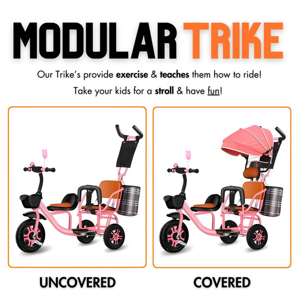 Adventure Buddies 3-in-1 Twin Trike