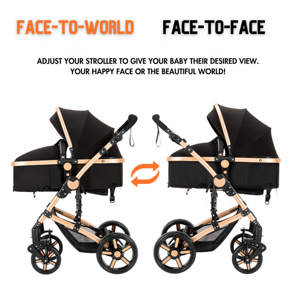 Double face style stroller