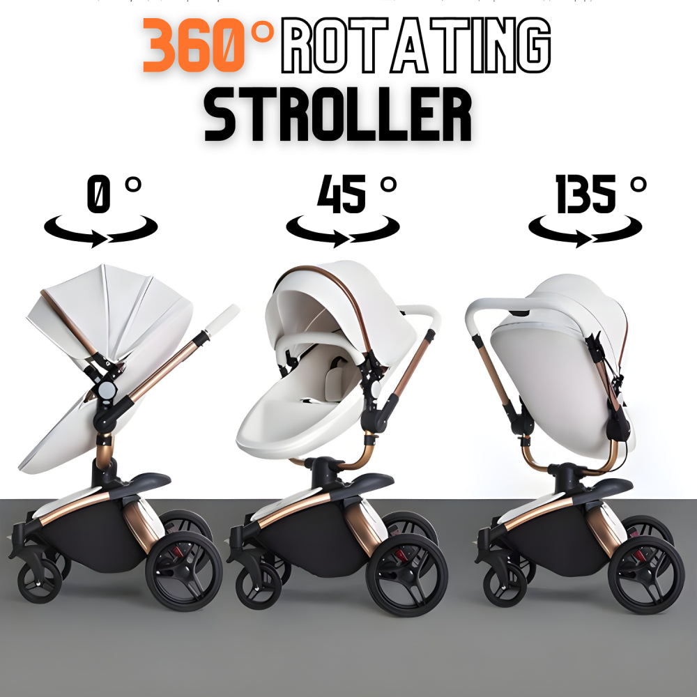 Baby stroller 360 rotation hotsell