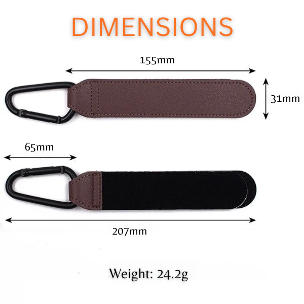 Dimensions of leather hooks