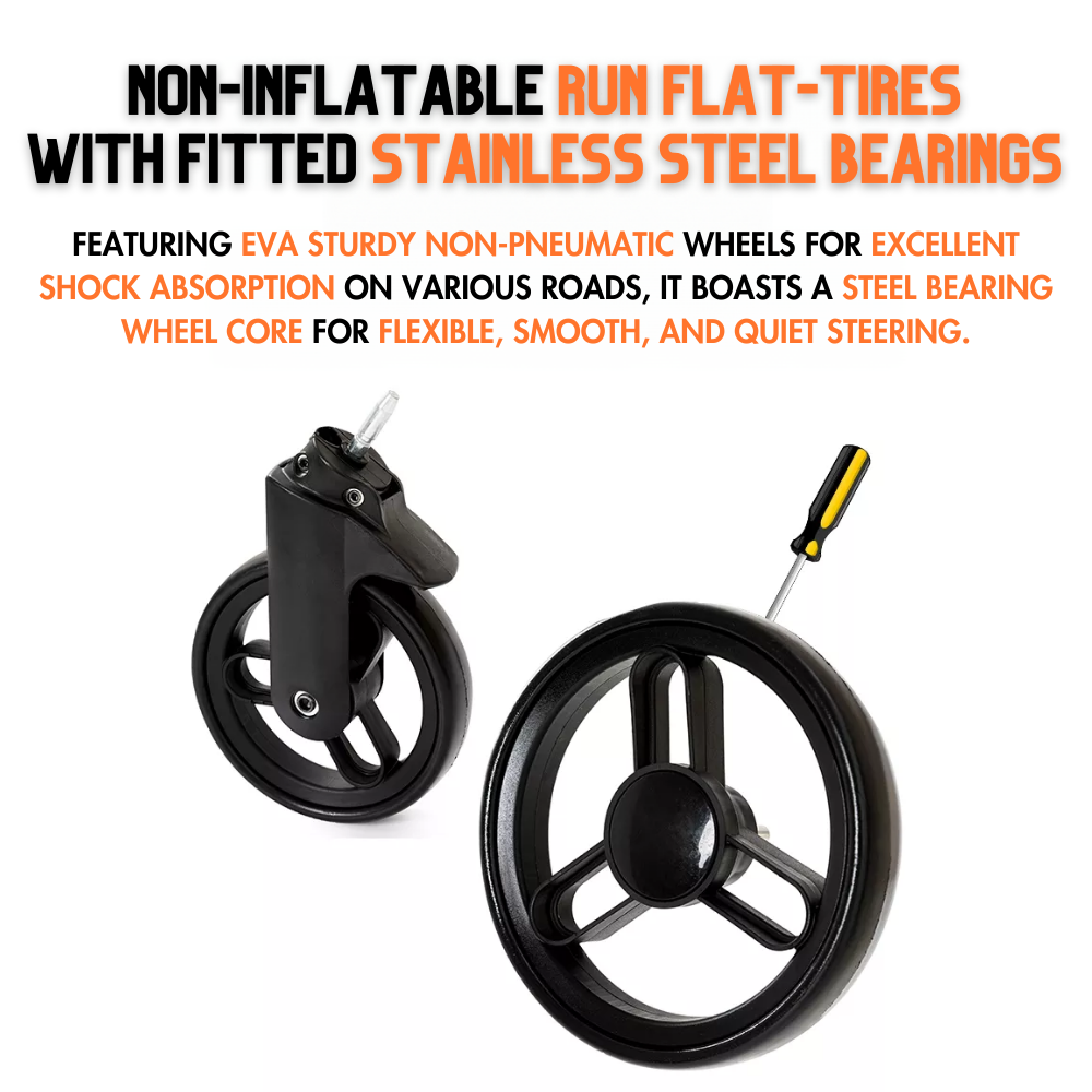 Non inflatable run flat tires