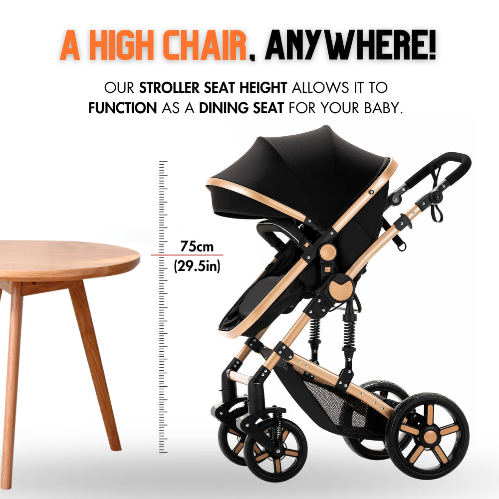 Premium 2-in-1 Baby Stroller