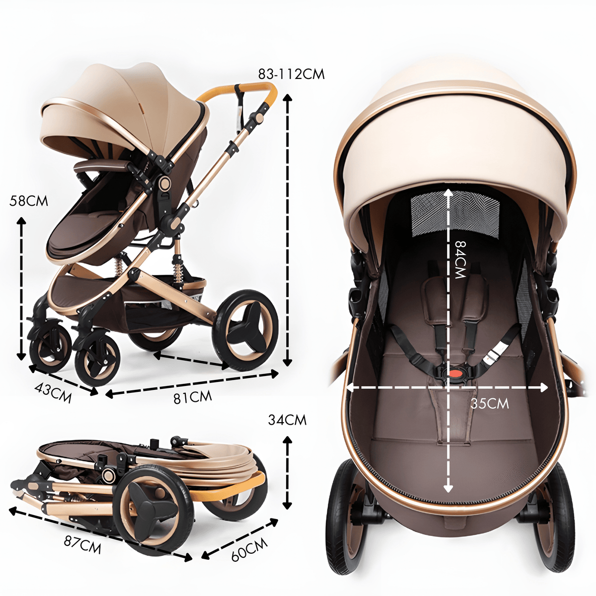 Premium (Special Edition) 3-in-1 Baby Stroller