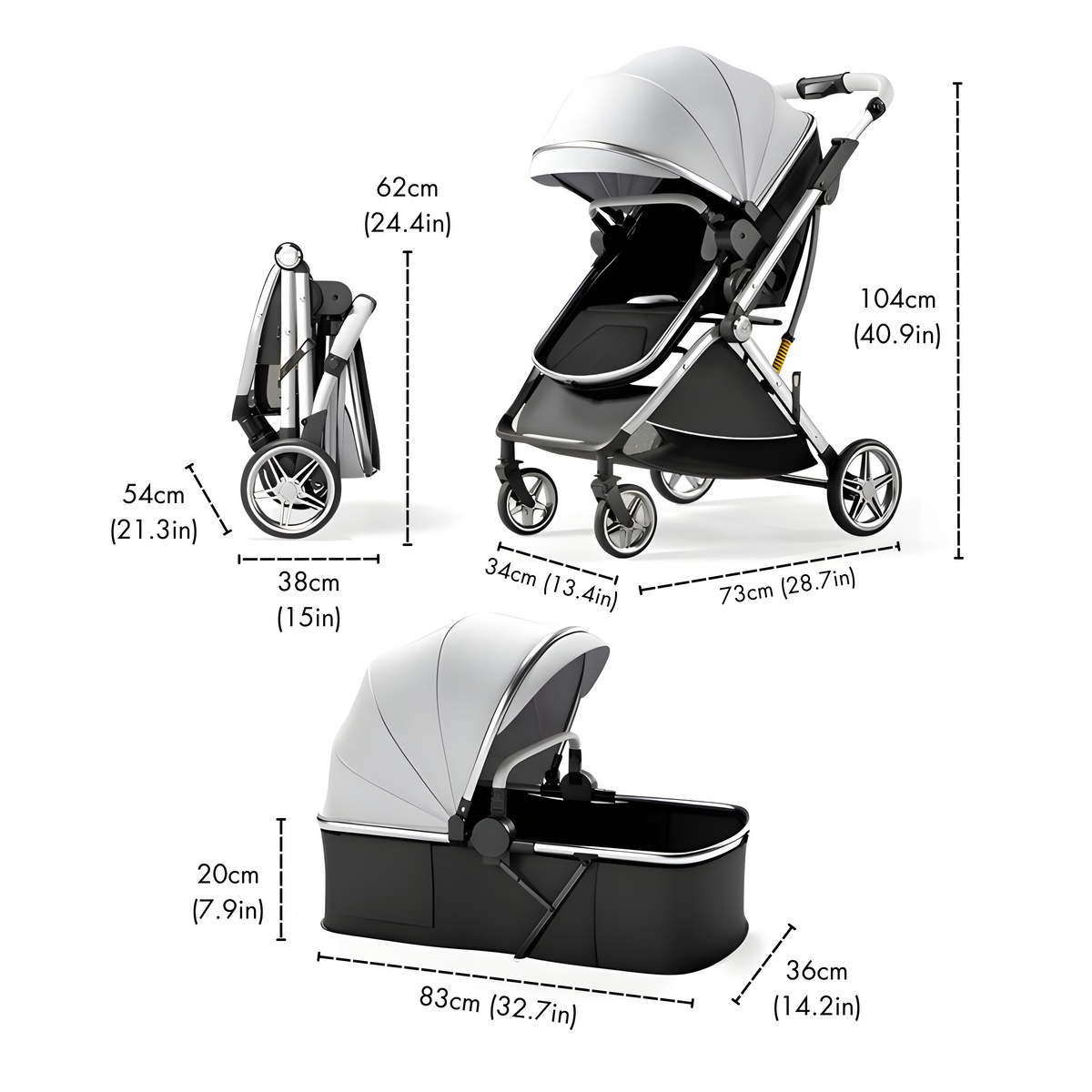 Prestige 2-in-1 Baby Stroller