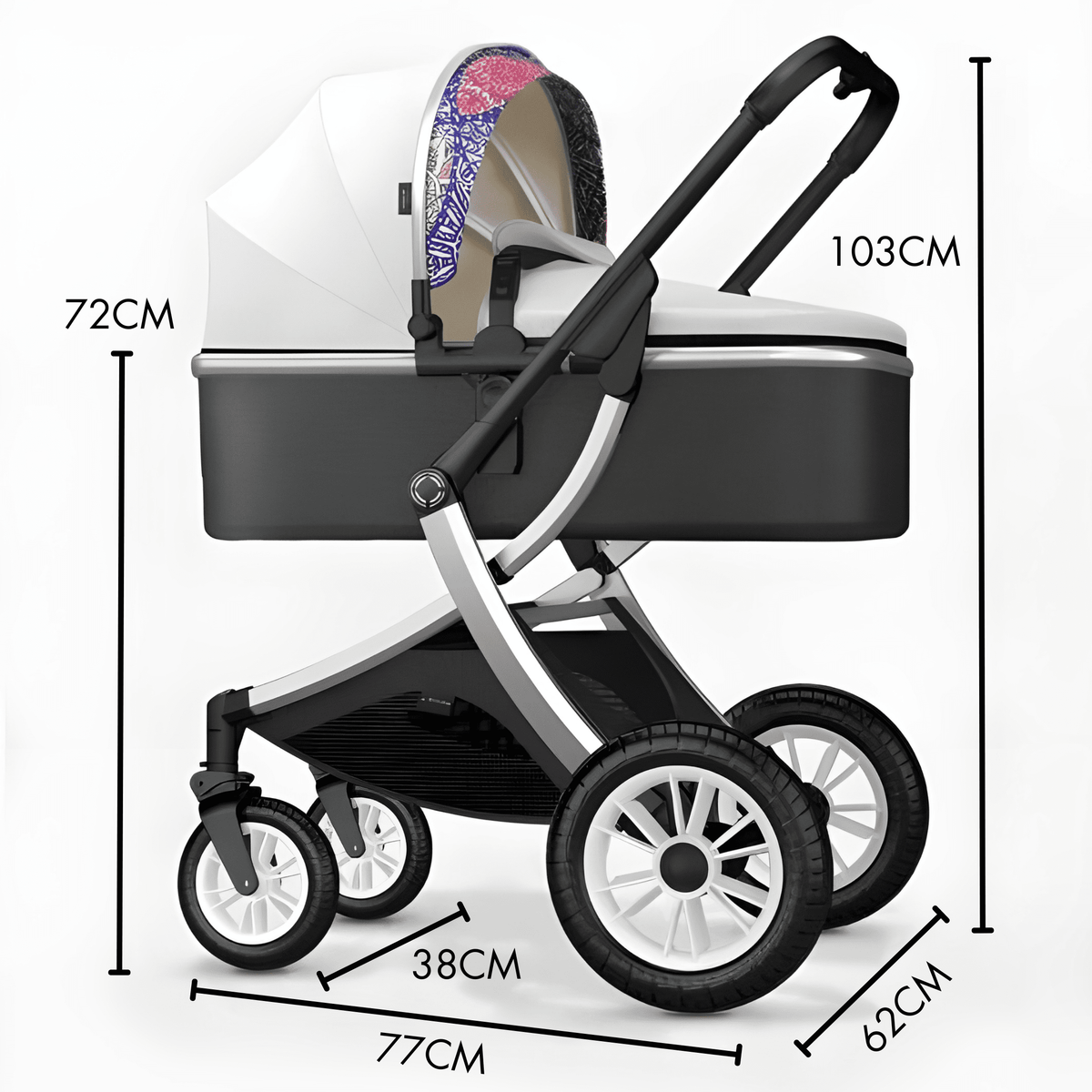 Deluxe Leather (Special Edition) 3-in-1 Baby Stroller