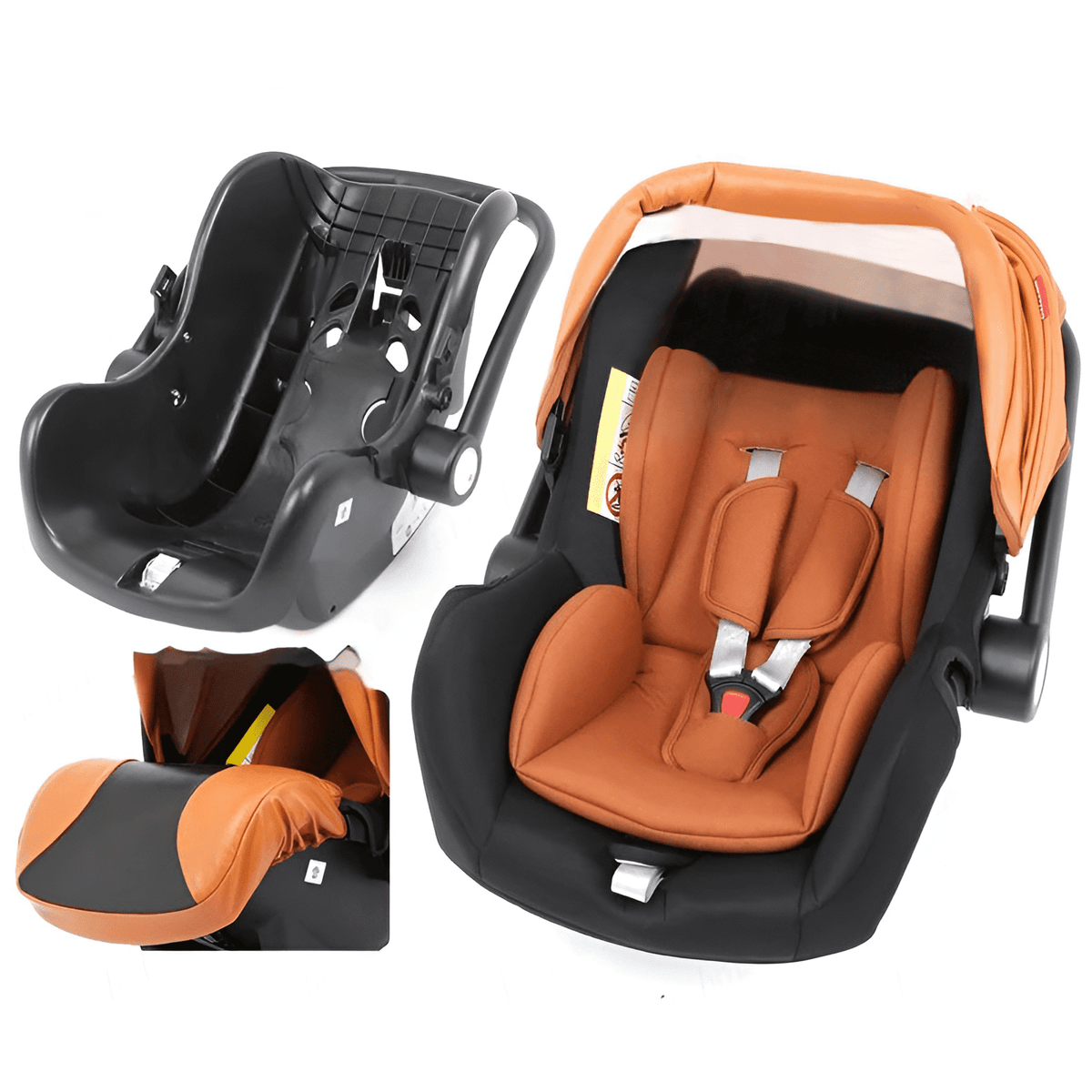Premium Leather 3-in-1 Baby Stroller